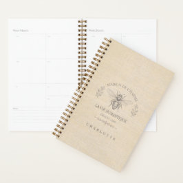 Agenda Mel French Country Vintage Rustic Abelha Mel