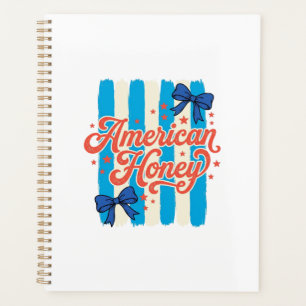 Agenda Mel Mel Patriótico Laço Camisa Vintage Design_