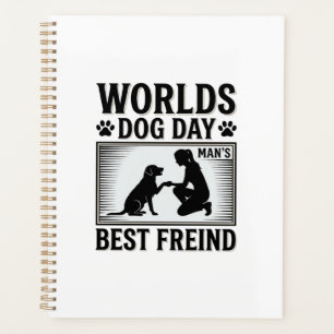 Agenda Melhor Amigo do Homem no Dia de Cachorro Vintage