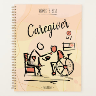 Agenda Melhor cuidador e pessoa do mundo em cadeira de ro
