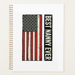 Agenda Melhor Design de Camisa de Bandeira Vintage Patrió