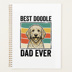Agenda Melhor Design de Camisa de Cachorro Vintage Pai Do