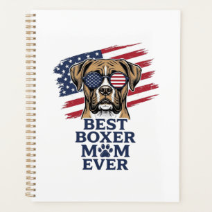 Agenda Melhor Mãe de Boxer de Todos os Tempos Camisa Patr