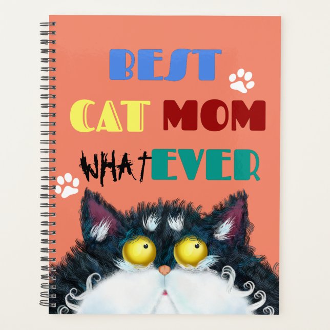Agenda Melhor Mãe De Gato | Bobos De Gato Engraçado (Frente)