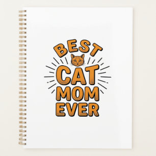 Agenda Melhor Mãe de Gato de Todos os Tempos Design de Gr