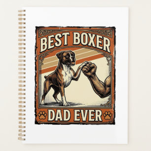 Agenda Melhor Pai Boxer de Todos os Tempos Vintage Pai de