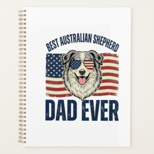 Agenda Melhor Pai de Australian Shepherd Patriótico de To