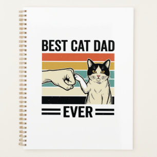 Agenda Melhor Pai de Gato de Todos os Tempos Camisa Retro