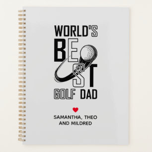 Agenda Melhor Pai de Golfe do Mundo - Presente Engraçado 