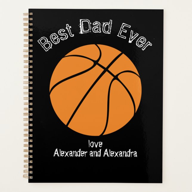 Agenda Melhor Pai de Todos Basquete  texto desgastado  (Frente)