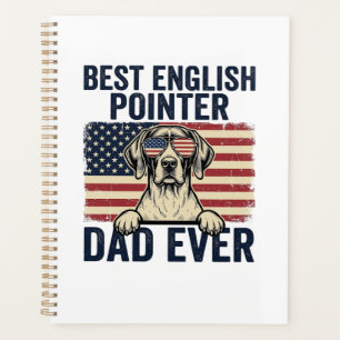 Agenda Melhor Pai Pointer Inglês Patriota de Sempre