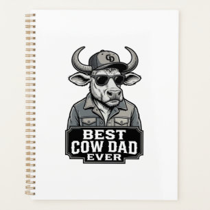 Agenda Melhor Pai Vaca de Todos os Tempos Design de Gravu