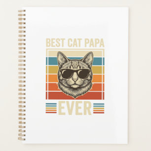Agenda Melhor Papai Gato de Sempre Camisa Vintage de Gato