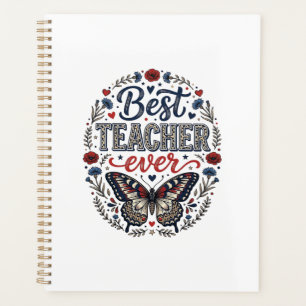 Agenda Melhor Professor de Todos os Tempos Camisa Floral
