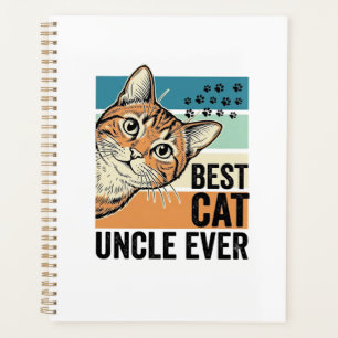 Agenda Melhor Tio de Gato de Todos os Tempos Design de Am