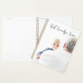Agenda Melhor Vovô já Personalizado Script de Foto Modern