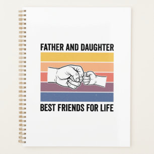 Agenda Melhores Amigos Pai Filha para a Vida Desenho Vint
