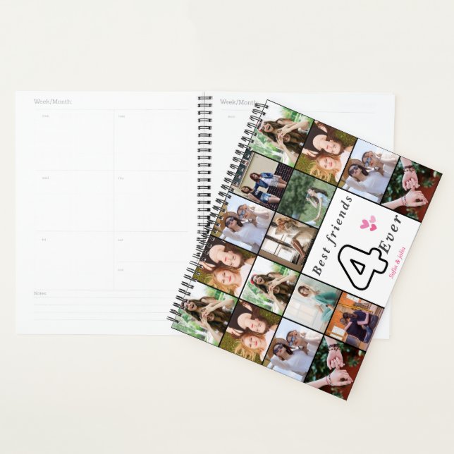 Agenda Melhores Amigos Para Sempre Personalizado – Fofo & (Exibição)
