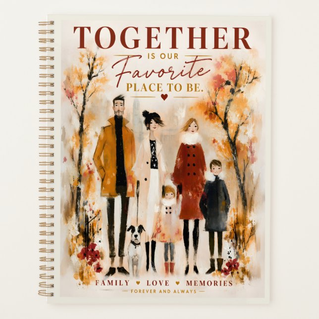 Agenda Memórias de Amor Familiar Juntas (Frente)
