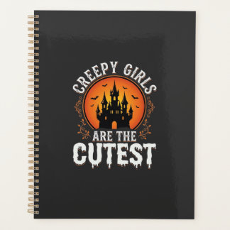 Agenda Meninas Assustadoras São O Design De Halloween Gót