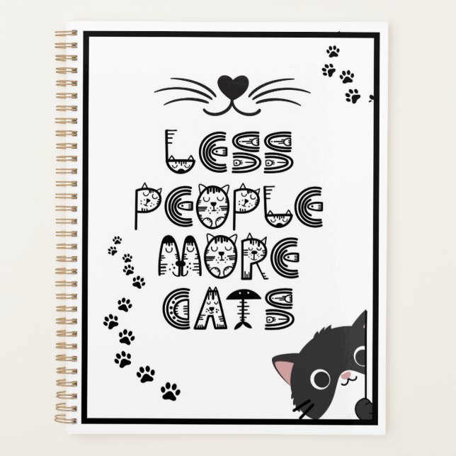 Agenda Menos Pessoas Mais Gatos  (Frente)
