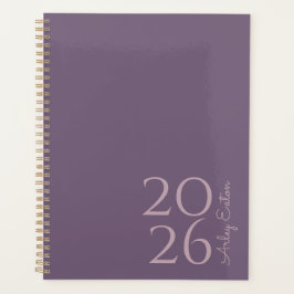 Agenda Mensal pessoal minimalista de Lavanda