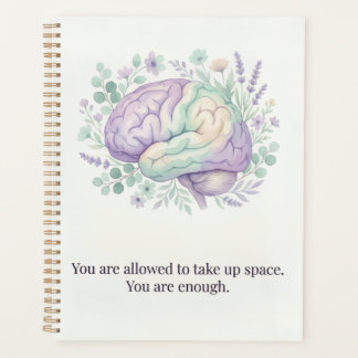 Agenda Mental Health Awareness Notebook – “You Are Enough