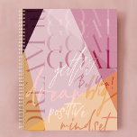 Agenda Meta divertida Getter Trendy Na moda Motivational<br><div class="desc">Diversão, na moda e tendências do planejador de motivação perfeito para esmagá-lo no Ano Novo. O design de planner apresenta um fundo geométrico cor-de-rosa-na moda e-tenda, marrom e pêssego com várias palavras motivacionais e frases de encorajamento dispostas para criar uma colagem design motivacional tipográfica. Personalizar com ano. O planejador perfeito...</div>