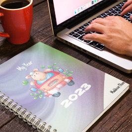 Agenda Meu Ano - Ovelha Bonita em Marble com nome