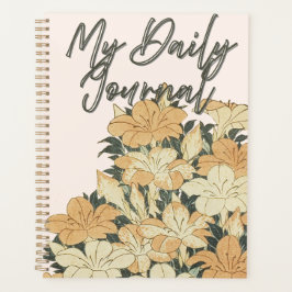 Agenda "Meu Diário" | Floral e Botânica Vintage Quente