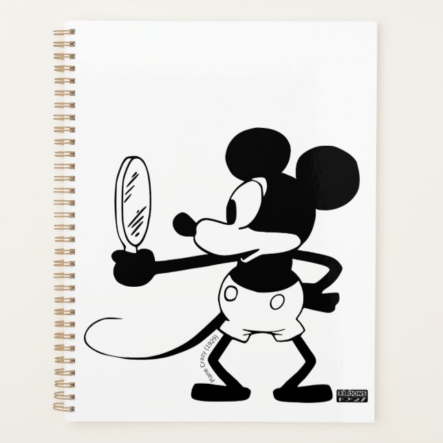 Agenda Mickey - Looking in the Mirror (Plane Crazy, 1929) (Frente)