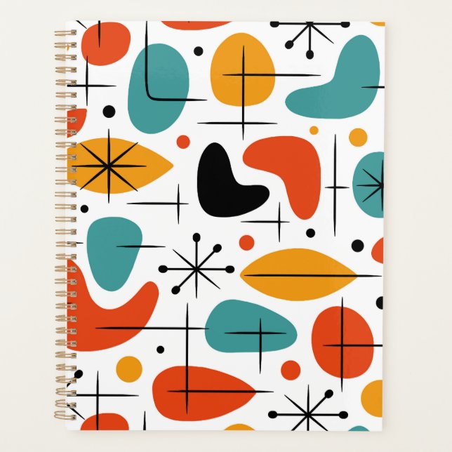 Agenda Mid Century Modern Starburst Pattern (Frente)