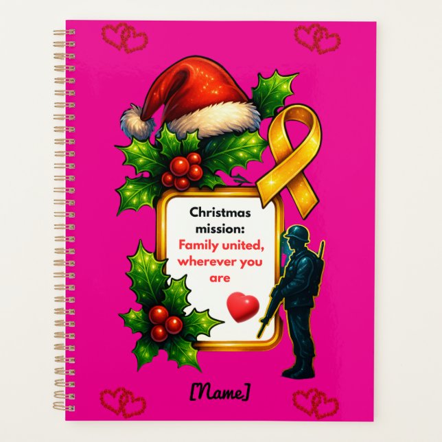 Agenda Military Christmas Family Matching – Christ (Frente)
