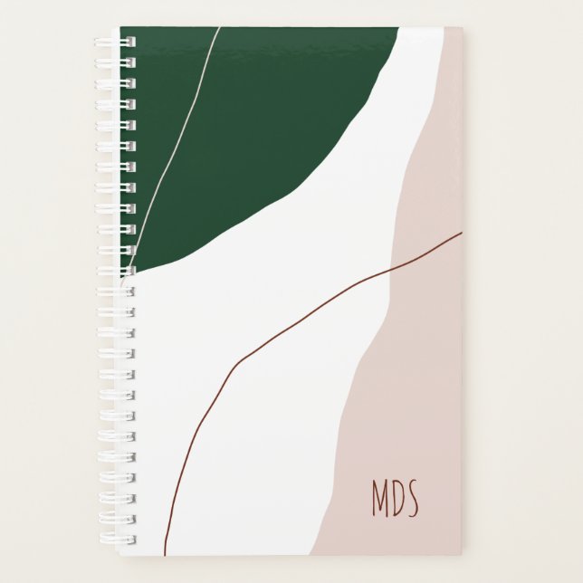 Agenda Minerais geométricos de abstrato modernos (Frente)