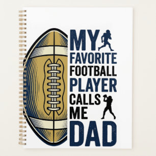 Agenda Minha Camiseta de Futebol Favorita Me Chama de Pai