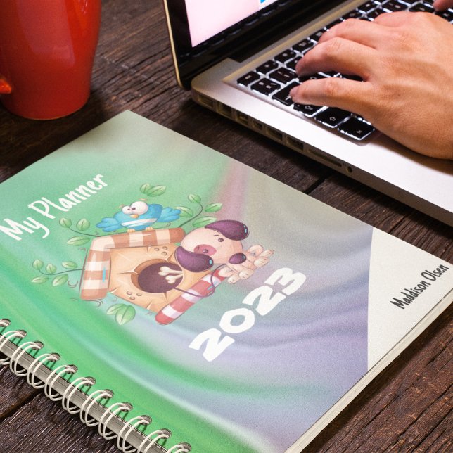 Agenda Minha Casa de Cachorros de Planner em Marble com n (Criador carregado)