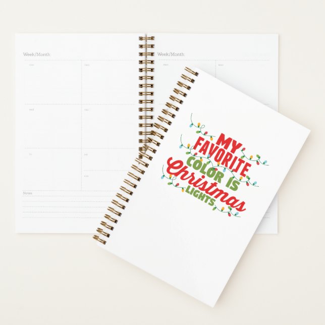 Agenda Minha Cor Favorita É Luzes De Natal (Exibição)