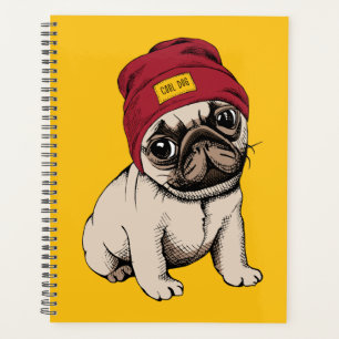 Agenda Mini Pug Hipster Puppy