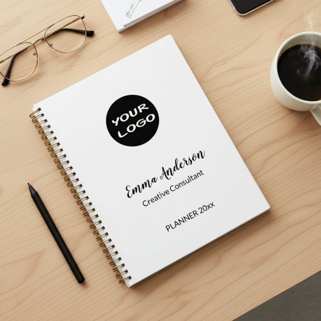 Agenda Minimal Modern Professional | Your Logo (Criador carregado)