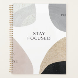 Agenda Minimalist Inspirational Binder | Modern Neutral O