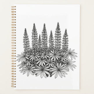 Agenda Minimalist Lupine Botanical Planner