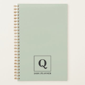 Agenda Minimalist Sage Green 2026 Planner