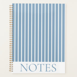 Agenda Minimalista de Stripe Vertical Azul