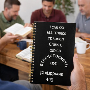 Agenda Minimalista Filipenses 4:13 Versículo da Bíblia