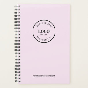 Agenda Mínimo de logotipo personalizado com marca simples