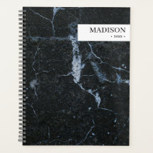Mínimo de Mármaco Negro Moderno Personalizado