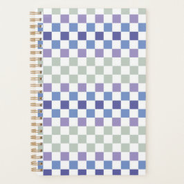 Agenda Mínimo Escandinavo Verde Salvia e Azul Empoeirado