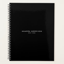 Agenda Mínimo Luxury Boutique Black Nomeação