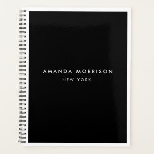 Agenda Mínimo Luxury Boutique Black/White Appoint