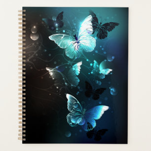 Agenda Mint Night Butterflies
